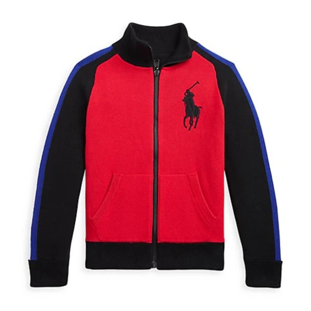Polo Ralph LaurenBig Boys Reversible Full-Zip Sweater size 5 New with Tags